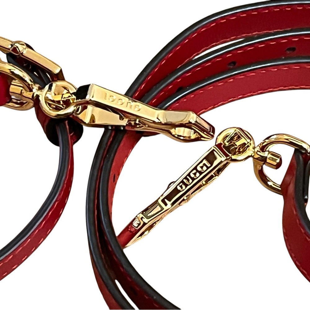Gucci Red Leather Shoulder Bag Strap $450.00 - Picture 2 of 9